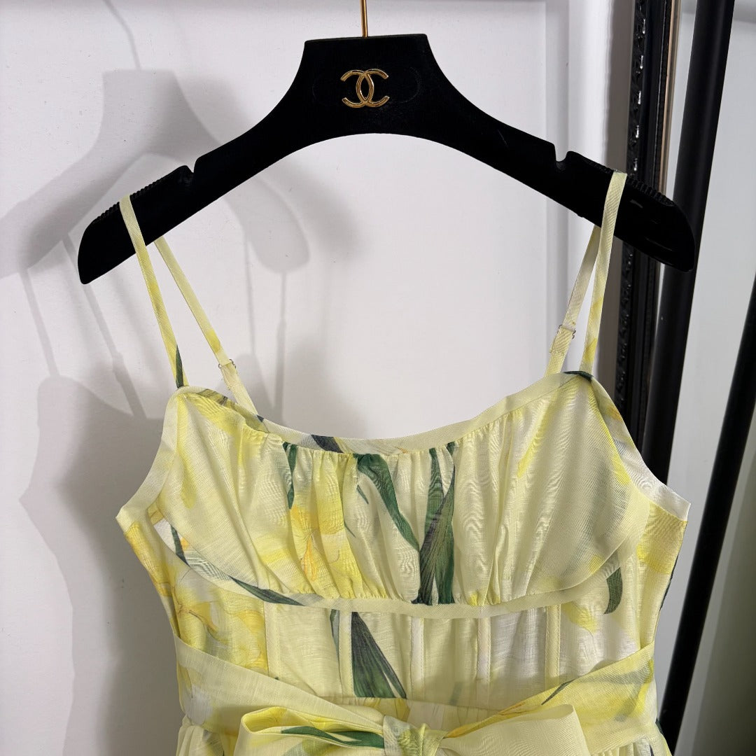 ZIMMERMANN 26S TIE WAIST MIDI DRESS STYLE 179