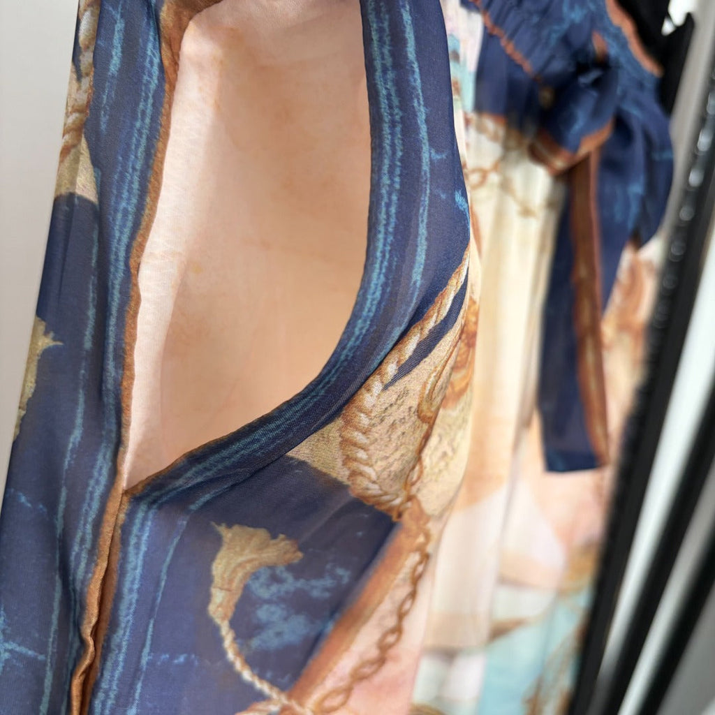 ZIMMERMANN 26S LONG SLEEVE SHIRT & WIDE LEG PANTS SET STYLE 177