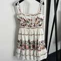 ZIMMERMANN 26 FLORAL PRINT BABYDOLL MINI DRESS STYLE 218