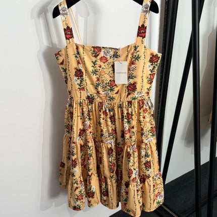 ZIMMERMANN 26 FLORAL PRINT MINI DRESS STYLE 216