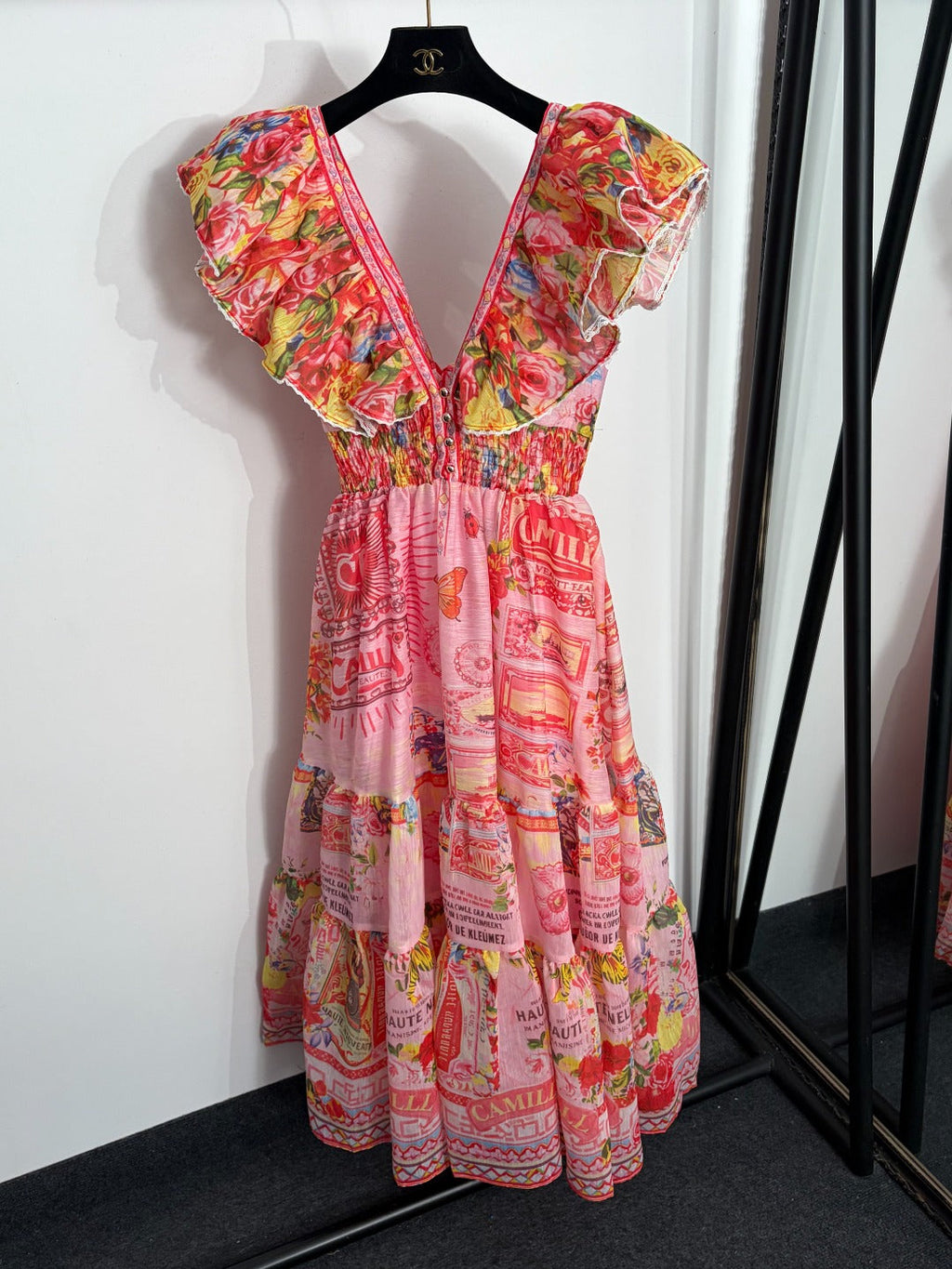 ZIMMERMANN 26 V-NECK MIDI DRESS STYLE 215