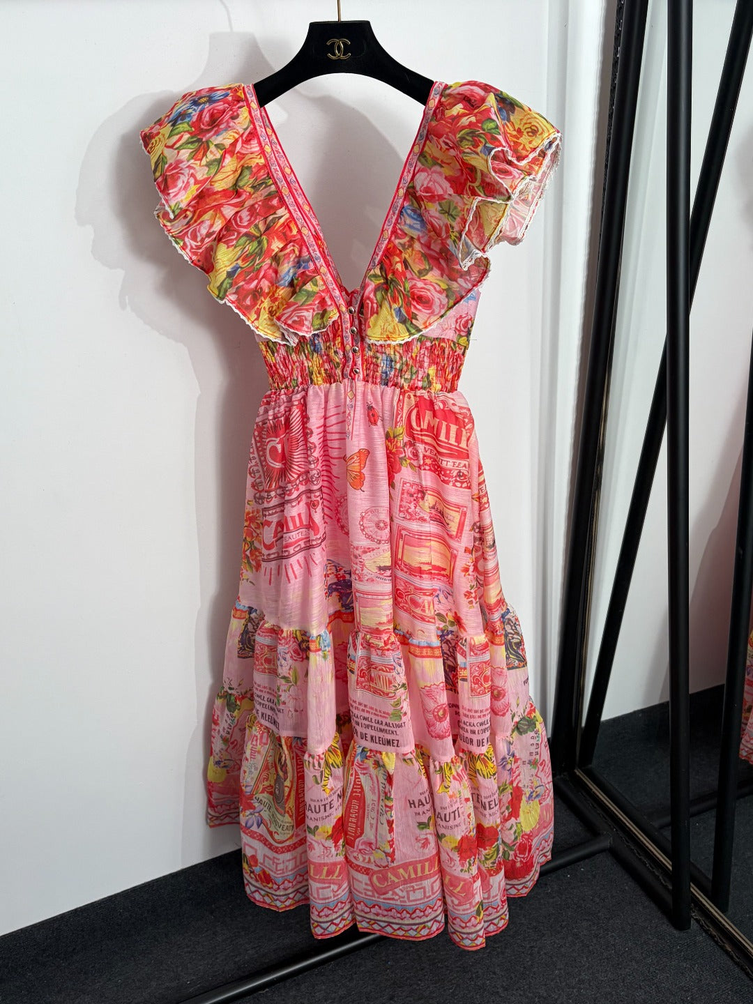ZIMMERMANN 26 V-NECK MIDI DRESS STYLE 215