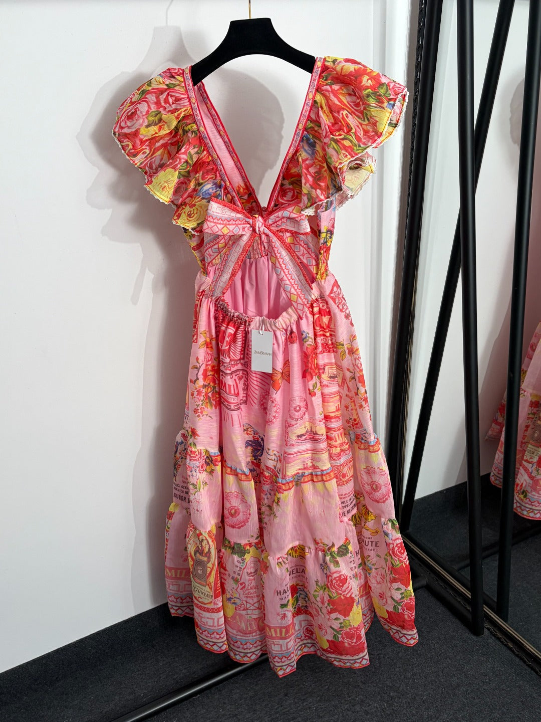 ZIMMERMANN 26 V-NECK MIDI DRESS STYLE 215
