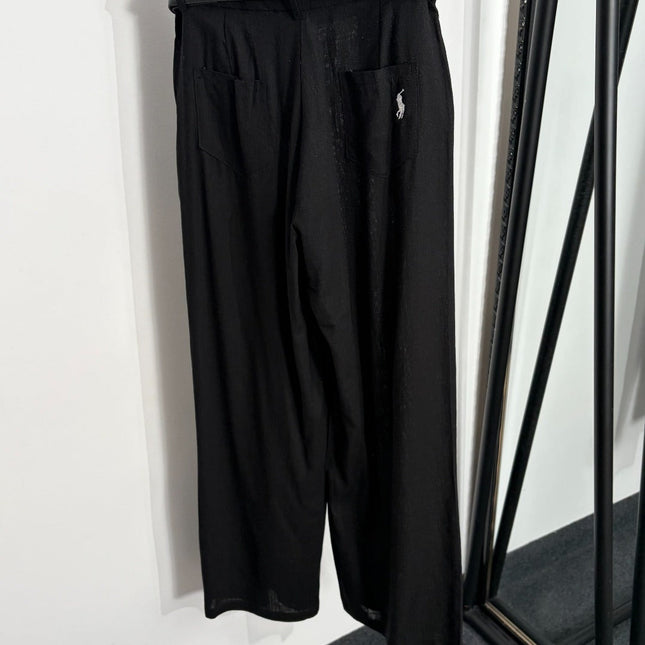 RALPH LAUREN 26S HIGH WAIST WIDE LEG PANTS 436