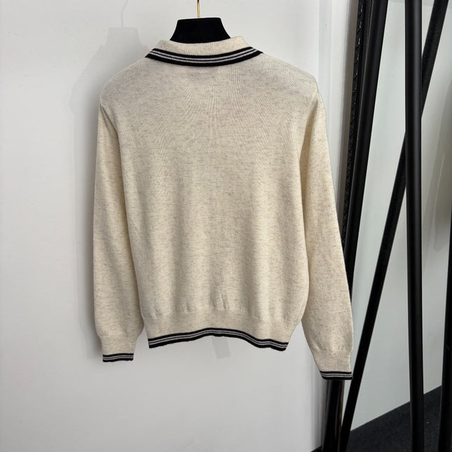 YSL 26S POLO COLLAR KNIT SWEATER 450