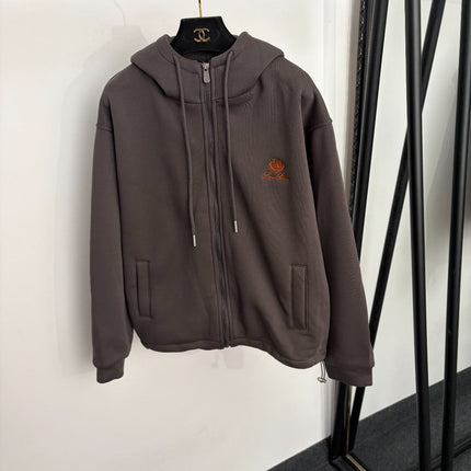LORO PIANA 26S ZIP-UP HOODIE TRACKSUIT 999