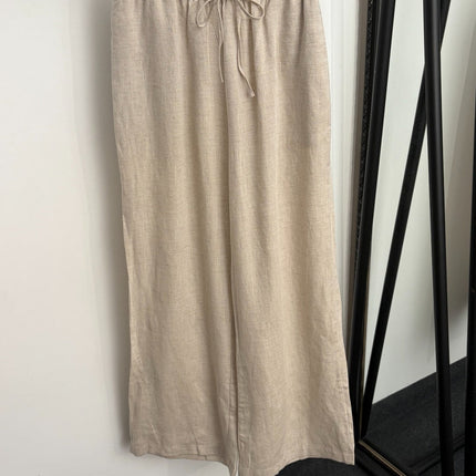 LORO PIANA 26S SHORT-SLEEVE LINEN PANTS SET 997