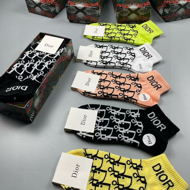 DIOR 26S ANKLE SOCKS 216211 (1 BOX)