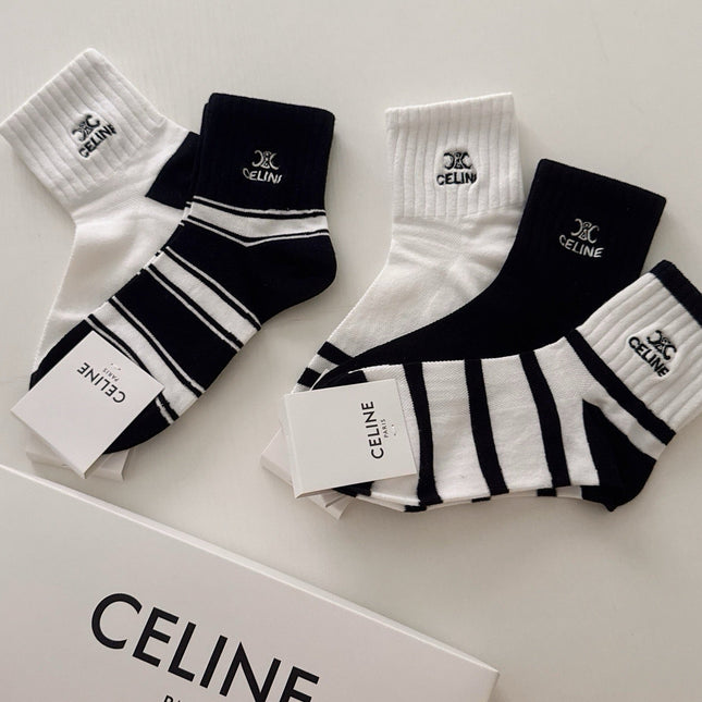 CELINE 26S ANKLE SOCKS 408756 (1 BOX)