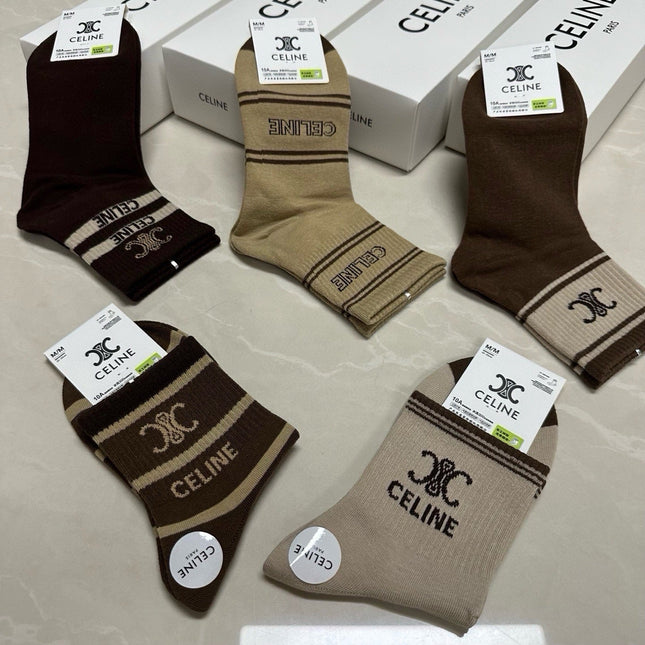 CELINE 26S ANKLE SOCKS 408757 (1 BOX)