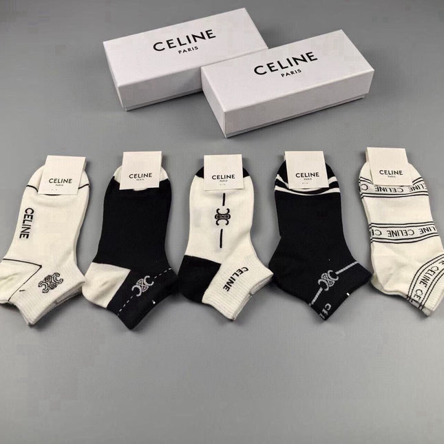 CELINE 26S ANKLE SOCKS 415735 (1 BOX)