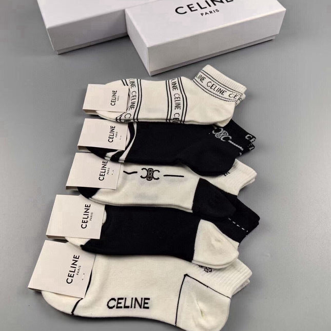 CELINE 26S ANKLE SOCKS 415735 (1 BOX)