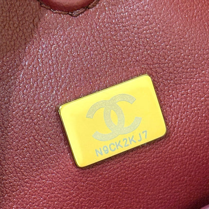 CHANEL 26S SHOULDER BAG 14 IN BLACK LAMBSKIN QUILTED
