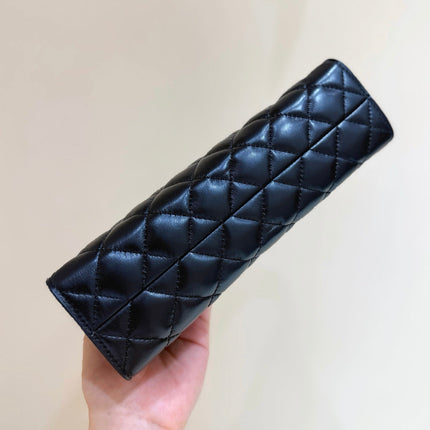 CHANEL 26S SHOULDER BAG 14 IN BLACK LAMBSKIN QUILTED