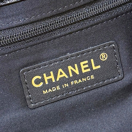 CHANEL 26S SHOULDER BAG 17 IN BLACK LAMBSKIN DIAMOND QUILTING
