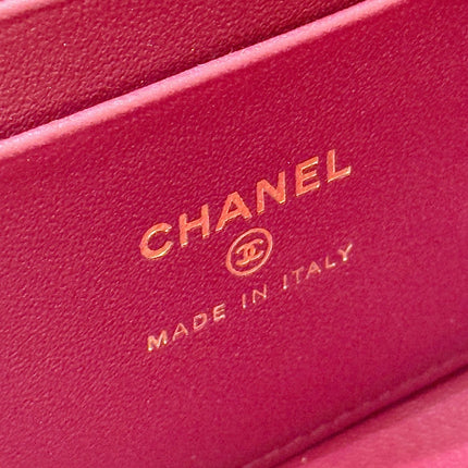 CHANEL 26S MINI BOX BAG 14 IN GRAY CALFSKIN CROCODILE EMBOSSED