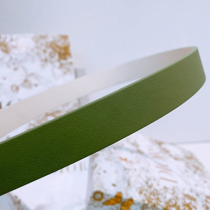 DIOR 25S BELT 20 MM IN OLIVE GREEN CALFSKIN 572895