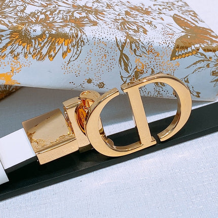 DIOR 25S BELT 20 MM IN LIGHT BLUE GREY CALFSKIN 572897