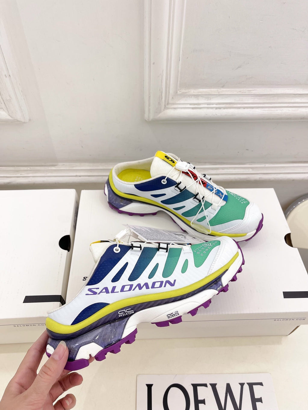 ALO 25S SALOMON XT-6 SNEAKER MULE IN MULTICOLOR TPU STYLE 1