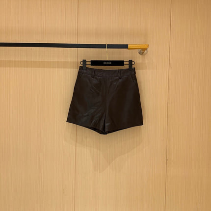 GUCCI LEATHER SHORTS 276994