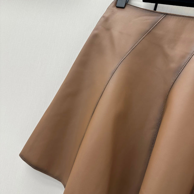 RALPH LAUREN 26S LEATHER SKIRT 399