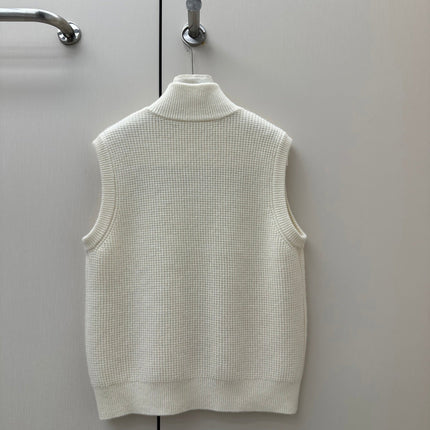 LORO PIANA 26S HIGH-NECK BUTTONED KNIT VEST 911
