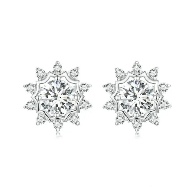 Dazzling Ideal Cut Lab Created Diamond Earrings