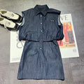 MIUMIU 26S SLEEVELESS DENIM SHIRT DRESS 1232