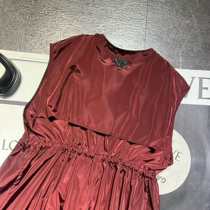 PRADA 26S SLEEVELESS FLARED DRESS 709