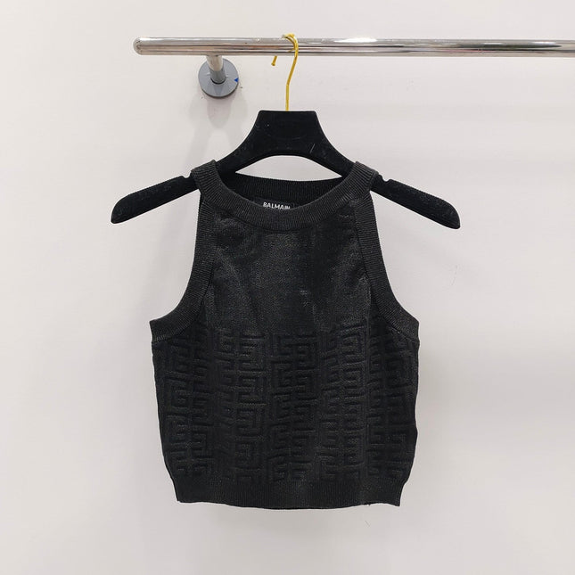 PB Monogram Knitted Top