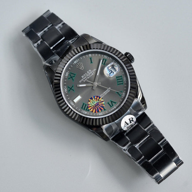 DATEJUST 41MM CUSTOM BLACK PVD WIMBLEDON DIAL
